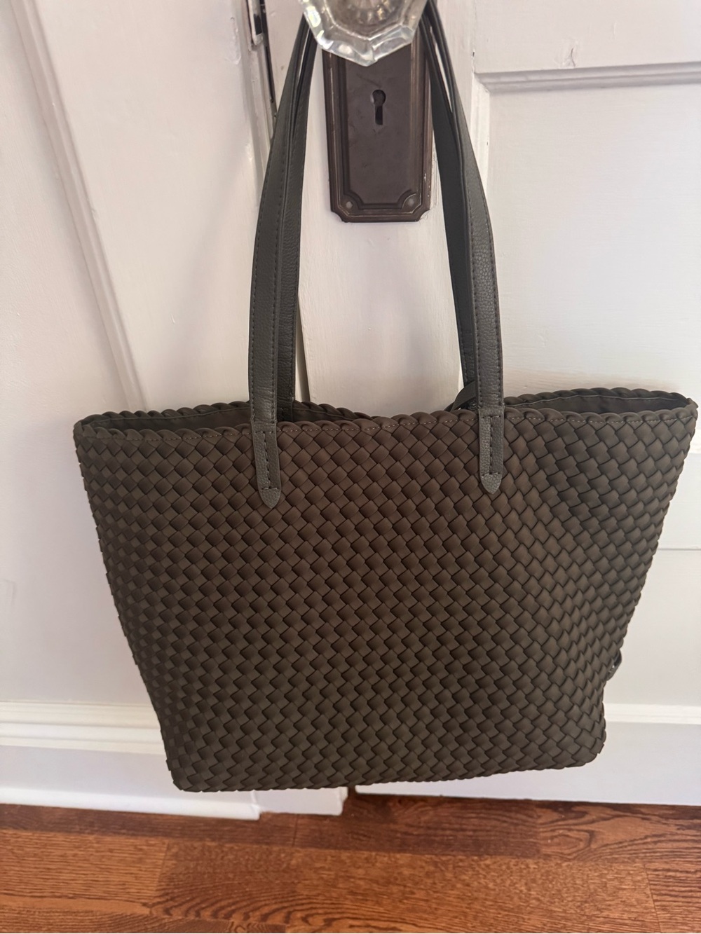 Naghedi Jetsetter Small Tote in Olive Green - Picture 3 of 3